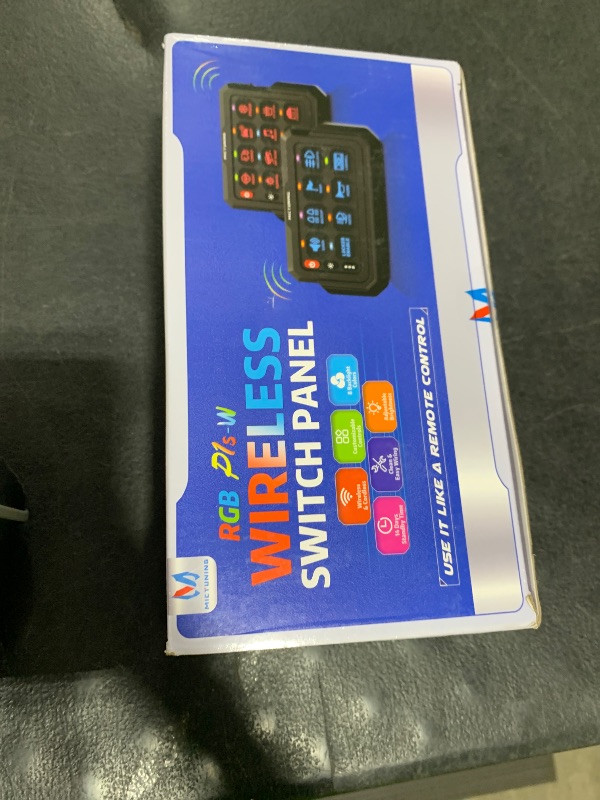 Photo 1 of MICTUNING P1s-W+ Wireless 8 Gang Switch Panel, 328FT Remote Control Range, Up to 4-Panels Simultaneously, Multifunction Toggle Momentary Flash Strobe Circuit Control Relay System Box for Car RV