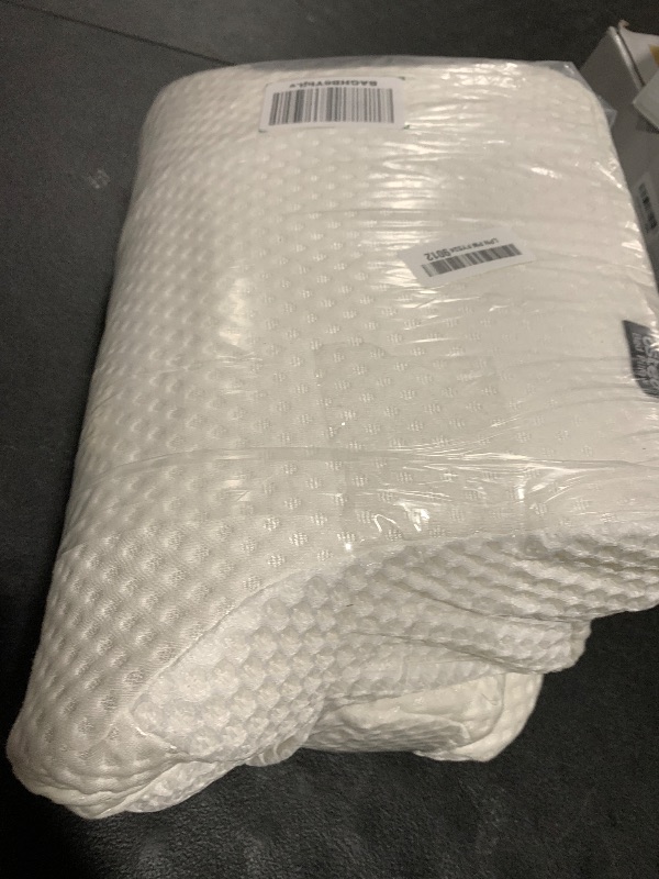 Photo 1 of Osteo Cervical Pillow for Neck Pain Relief, Hollow Design Odorless Memory Foam Pillows with Cooling Case, Adjustable Orthopedic Bed Pillow for Sleeping, Support for Side Back Sleepers
