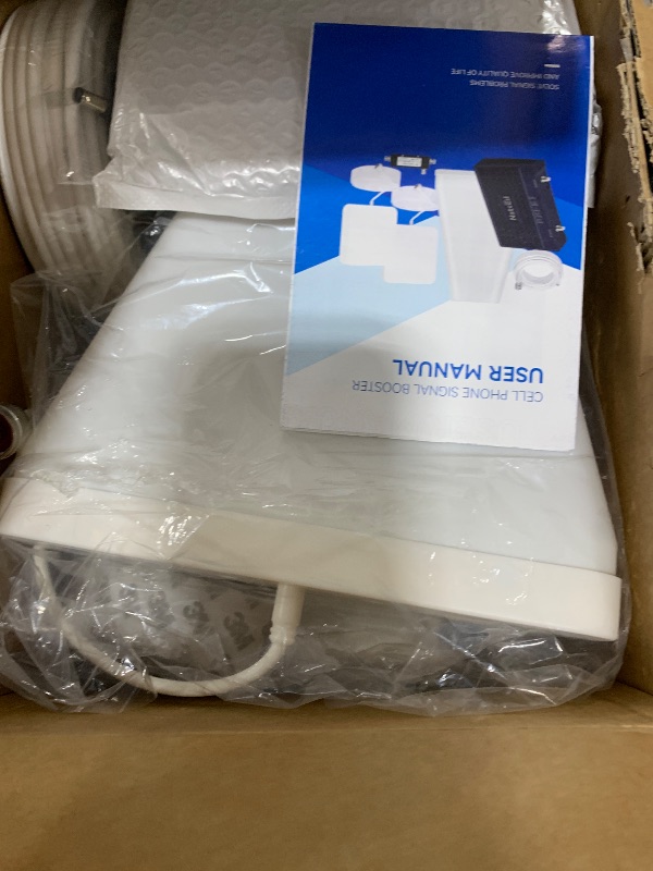 Photo 1 of Cell Phone Booster for Home & Multiroom | Up to 8,000 sq ft|Boost Cellular Signal for All U.S. Carriers | Cell Phone Signal Boosters with 2 Inside Antennas | FCC Approved