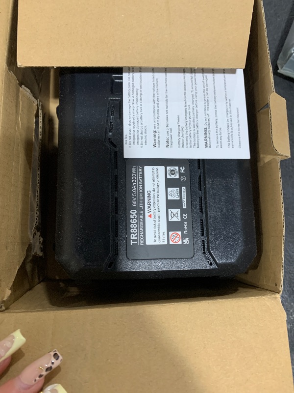 Photo 1 of PWRTank 60V 5.0Ah Battery for Toro 60-Volt Flex Force Battery Power System, Replacement for Toro 60V Model L324, L135, L108,etc. Compatible with Toro 60V Lawn Mower, Leaf Blower, String Trimmer etc.