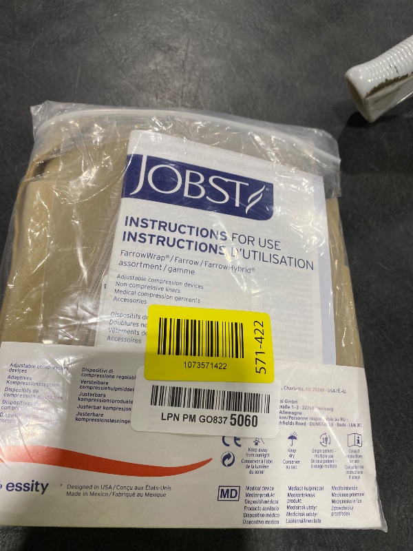 Photo 1 of JOBST FarrowWrap 4000 Gradient Compression Wraps 30-40 mmHg - Adjustable - For Managing Swelling from Moderate to Severe Lymphedema or Chronic Venous Diseases - Tan, Medium