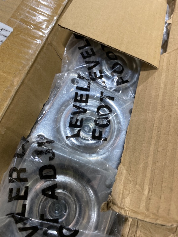 Photo 1 of HOLKIE Leveling Casters with Ratchet Handle Design - Total Capacity 2200 lbs per 4 - Heavy Duty Industrial Casters with Adjustable Leveling Pads Set of 8 (TD60)