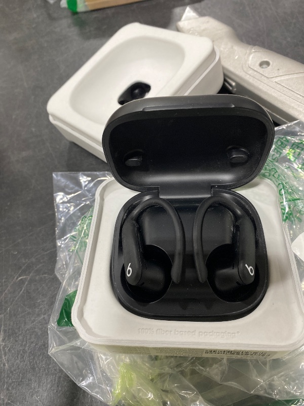 Photo 1 of Beats Powerbeats Pro 2 - Wireless Noise Cancelling Workout Earbuds with Secure- Fit Earhooks, Up to 45-Hour Battery with Charging Case, Sweat & Water Resistant, Heart Rate Monitoring - Jet Black