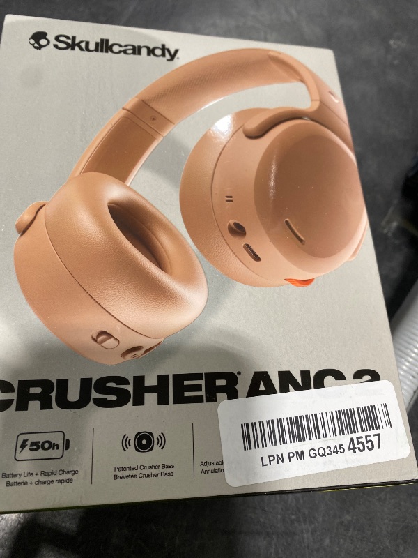 Photo 1 of Skullcandy Crusher ANC 2 Wireless Over-Ear Bluetooth Headphones with Multi-Sensory Bass