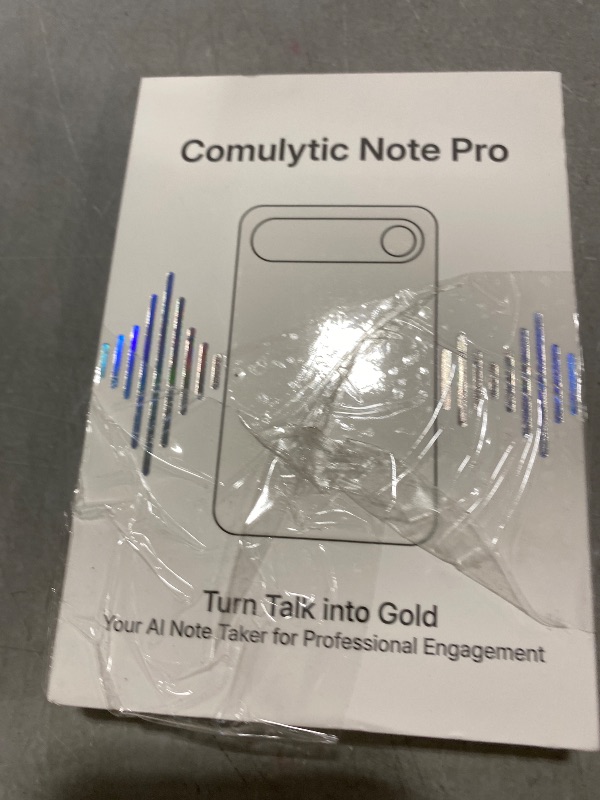 Photo 1 of Comulytic Note Pro AI Voice Recorder, Unlimited Transcribe & Summarize, AI Note Taking Recording Device w/Case, App Control, 113 Languages for Calls, Meetings, Lectures, Interviews, Black
