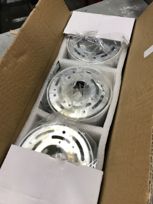 Photo 1 of OKELI White Flush Mount Ceiling Light Fixtures for Hallway Entryway, 20W 1800LM 3000K-6000K Dimmable Close to Ceiling-Lighting, Modern LED Cylinder Ceiling-Lamps for Dining Room Living Room, 3Pack
