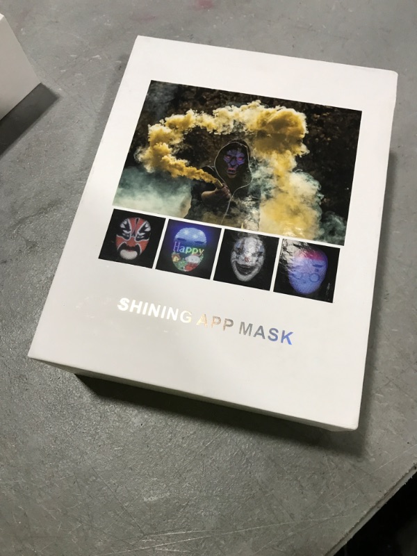 Photo 1 of Depointer Life 2023 New Led Mask with Rechargeable Bluetooth-compatible App Controlled, Customizable Shining Mask, LED Lighted Face Transforming Masks For unisex-Adult