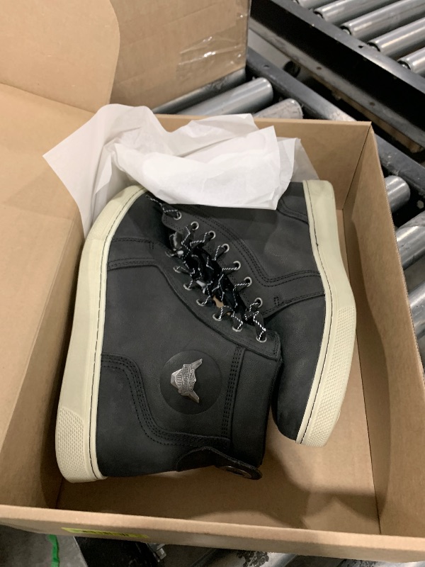 Photo 1 of Harley-Davidson Men's Bateman 5" Metal Leather Motorcycle Casual Sneaker Motorcycle Boot, Black, 10.5 Wide
