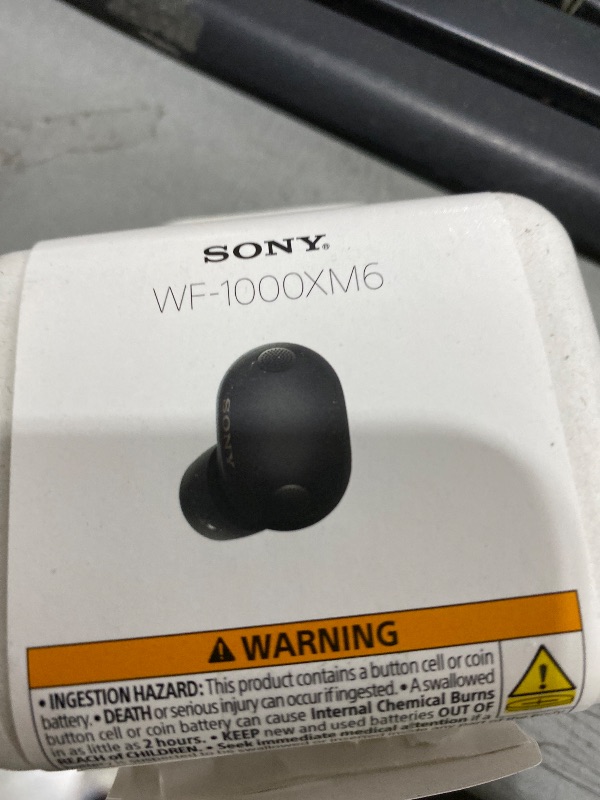 Photo 1 of Sony WF-1000XM6 The Best Truly Wireless Noise Cancelling Earbuds (2026 Model), Bluetooth in-Ear Headphones, with Studio-Quality Sound, Up to 24 Hours of Battery Life, Black