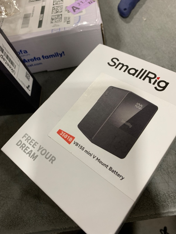 Photo 1 of SMALLRIG V Mount Battery VB155, 155Wh / 10500mAh V Mount Battery with 100W Output, 3H Full Charge, with USB-C, D-TAP, USB-A, Dual DC Ports, OLED Screen, for Camera, Camcorder, Monitor, Video Light