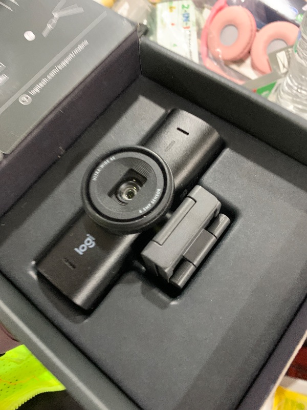 Photo 1 of Logitech MX Brio Ultra HD 4K Webcam for Collaboration and Streaming, 1080p 60 FPS, Show Mode, Works with Microsoft Teams, Zoom, Google Meet, Nintendo Switch 2, Graphite
