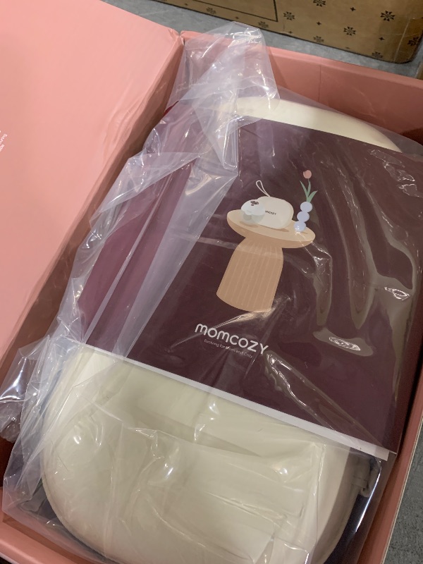 Photo 1 of Momcozy M5 Smart APP Controlled Wearable Breast Pump, Hands-Free Wireless Electric Pump, 3 Modes 9 Suction Levels, BPA-Free, Portable Lightweight, 24mm Flange, 2-Pack Quill Gray