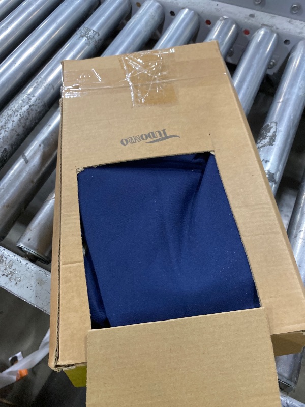 Photo 1 of Tudomro 4 Pcs Outdoor High Back Chair Cushion Covers (Not Includes Cushion) Waterproof Patio Replacement Rocking Chair Slipcover Seat Pad Cover with Tie for Furniture (Navy Blue,44'' X 21'')