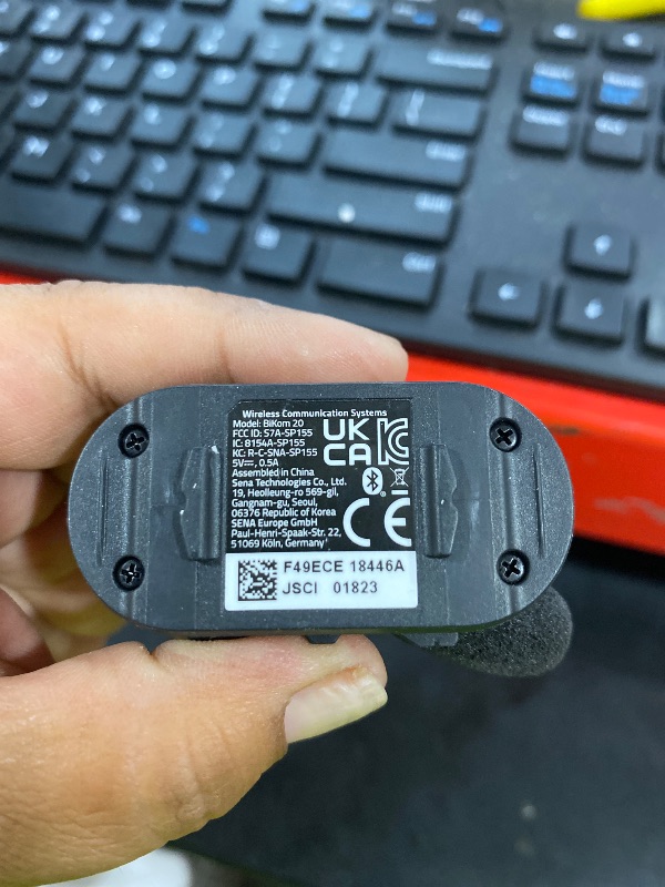 Photo 1 of Sena BiKom 20 Ultimate Cycling Communication System, Lightweight - Weighing Only 20 Grams (Black, Single Pack)