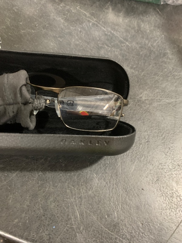 Photo 1 of Oakley Mens Ox3227 Fuller Rectangular Prescription Eyewear Frames, Pewter/Demo Lens, 57 mm
