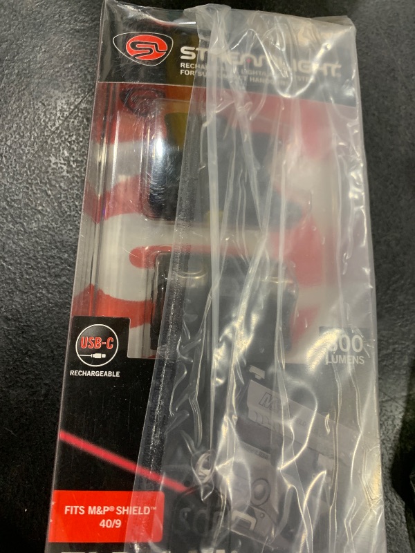 Photo 1 of Streamlight 69342 TLR-6 HL 300-Lumen Rechargeable Tactical Weapon Light with Integrated Red Aiming Laser Designed Exclusively and Solely for M&P Shield 9/40 Models Only, Black