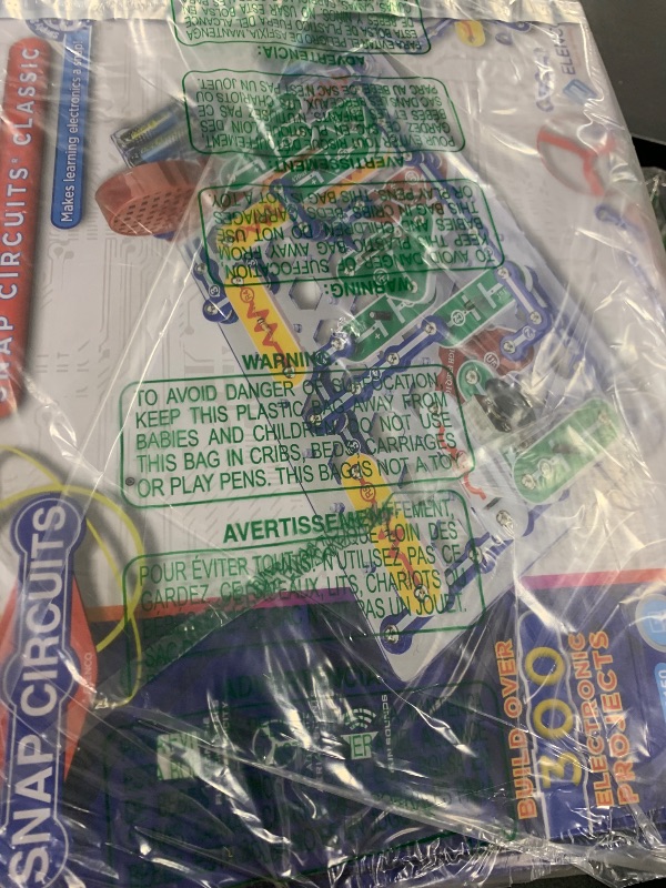 Photo 1 of Snap Circuits Classic SC-300 Electronics Exploration Kit | Over 300 Projects | Full Color Manual Parts | STEM Educational Toy for Kids 8+ 2.3 x 13.6 x 19.3 inches