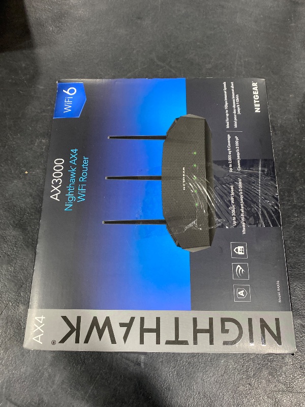Photo 1 of NETGEAR Nighthawk WiFi 6 Router (RAX36) – Router Only, AX3000 3 Gbps Wireless Speed – Dual-Band Gigabit Internet – Covers 2,000 sq. ft., 25 Devices – Built-in VPN, USB 3.0, Gaming