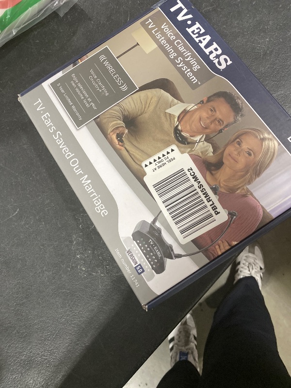 Photo 1 of TV Ears Digital Wireless Headset System for Seniors – Personal Volume Control, TV Hearing Device, No Audio Delay, Plug-N-Play, Works with Most TV Brands, Ideal for Hearing Impaired – Model 11741