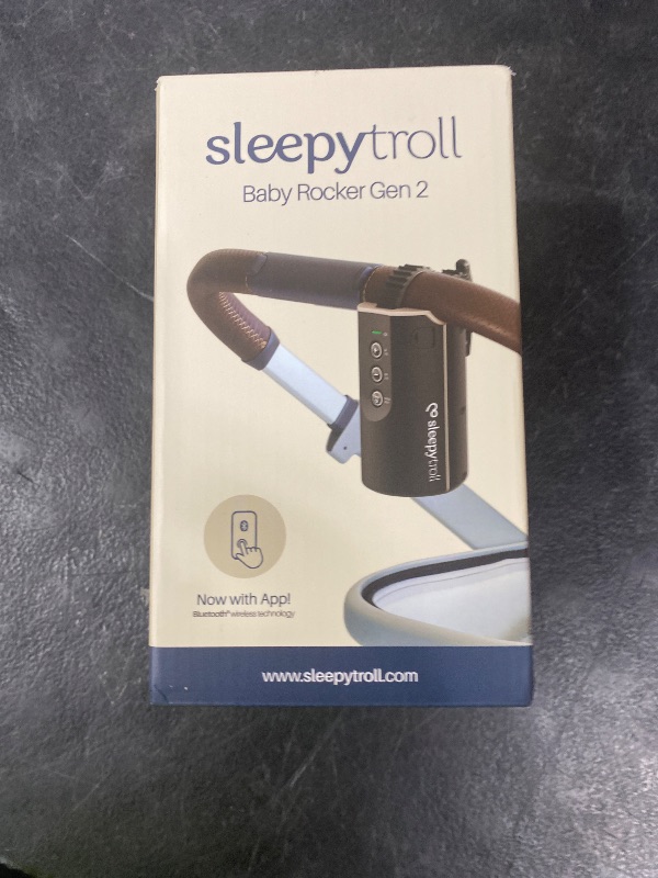 Photo 1 of Sleepytroll Baby Rocker Gen2 | Rechargeable Rocker with Motion & Sound Sensors, App Control, 3-Hour Rocking, 12h Battery Life, CE & FCC Certified, Water-Resistant, Scandinavian Design