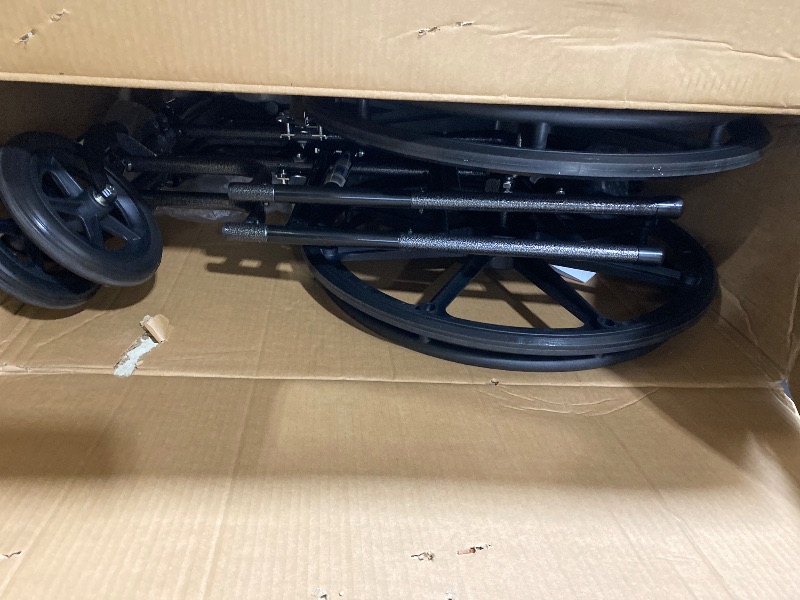 Photo 1 of Medline Reclining Wheelchair, Desk-Length Arms and Elevating Leg Rests, 20" x 18" Seat (W x D)