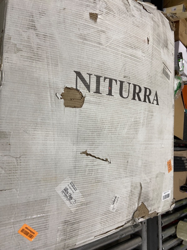 Photo 1 of Niturra Antique White Solid Wood Single Bathroom Vanity Base Cabinet 30" W x 21" D x 32" H (Left Drawers)