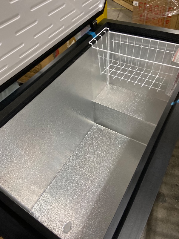 Photo 1 of Frigidaire Chest Deep Freezer, 10 Cu. Ft. Capacity, Granita Rugged Design-Adjustable Thermostat-Removable Vinyl Coated Wire Basket-Easy Defrost Drain