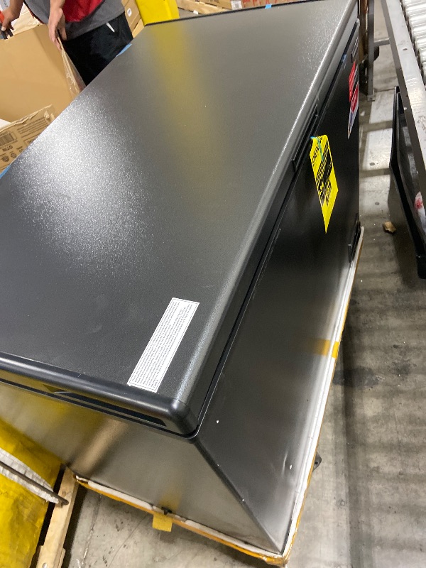 Photo 1 of Frigidaire Chest Deep Freezer, 10 Cu. Ft. Capacity, Granita Rugged Design-Adjustable Thermostat-Removable Vinyl Coated Wire Basket-Easy Defrost Drain
