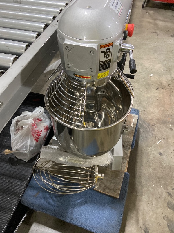 Photo 1 of ******NONFUNCTIONAL - SELLING FOR PARTS ONLY******
30Qt Commercial Food Mixer, Commercial Stand Mixer with 3 Speeds Adjustable, Stainless Bowl Durable Electric Mixer with Timer, Whisk and Dough Hook for Bakery Pizzeria