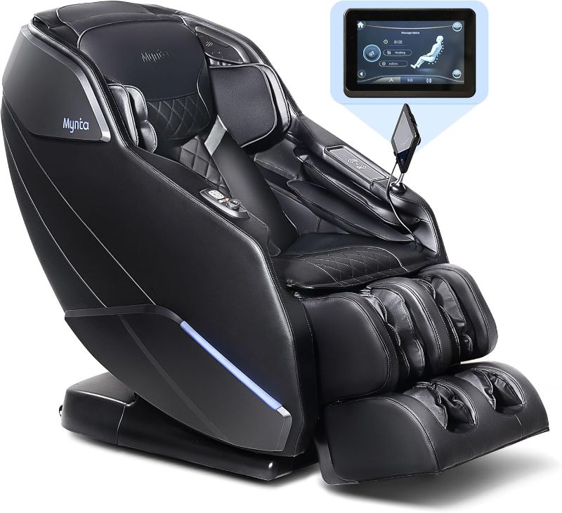 Photo 1 of MYNTA Massage Chair Full Body with Heat, Zero Gravity SL-Track Shiatsu 3D Massage Chairs with 12 Modes,12 Massage Techniques, Waist Hip Heating, Calf Foot Massage, HD Bluetooth Speaker & White Noise
