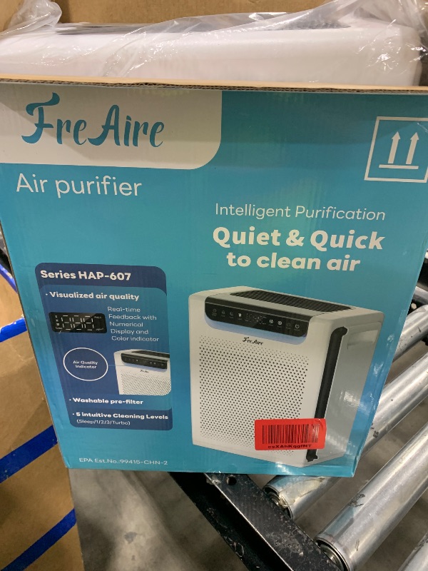 Photo 1 of Air Purifiers for Home Large Room, Cover Up to 2600 Ft² with Washable Filters, Powerful Turbo Mode, PM2.5 Air Quality Display, 22dB Sleep Mode, Air Cleaner for Pets Hair, Smoke, Odors, HAP607, White