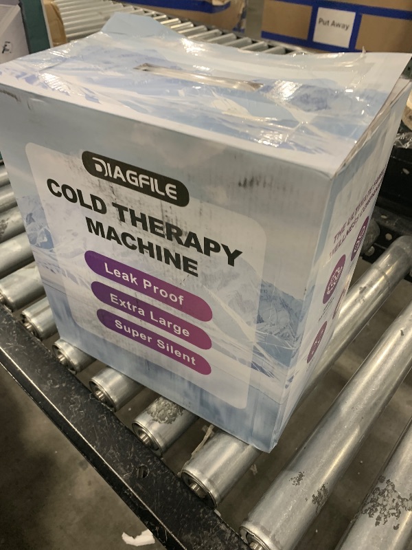 Photo 1 of Cold Therapy Machine with Programmable Timer, Ice Machine for Knee After Surgery, Knee Replacement Recovery System, Pain Relief for Post Surgery, w/Compression Pad for Shoulder, Hip and Ankle (White)