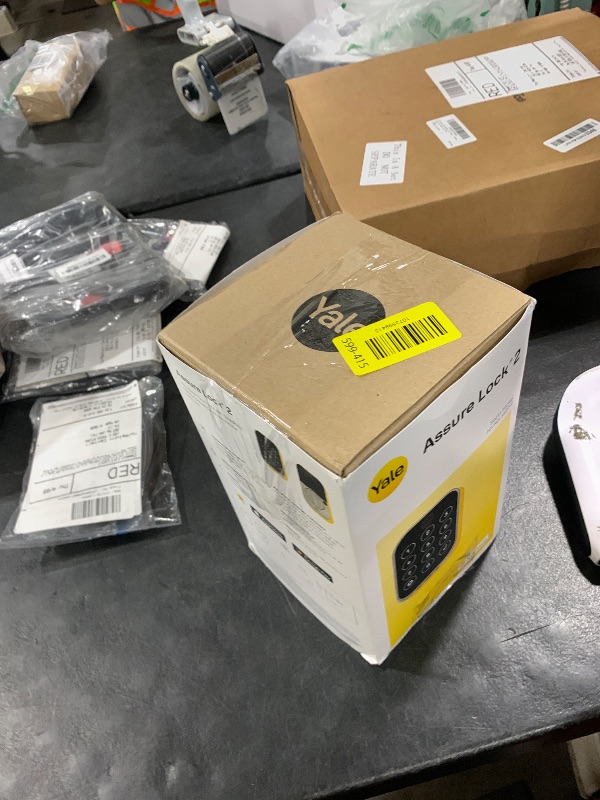 Photo 1 of Yale Assure Lock 2 Deadbolt, Satin Nickel Key-Free Smart Entry Door Lock with Z-Wave Connected Touchscreen Keypad for Code Entry and Remote Access, YRD450-ZW2-619