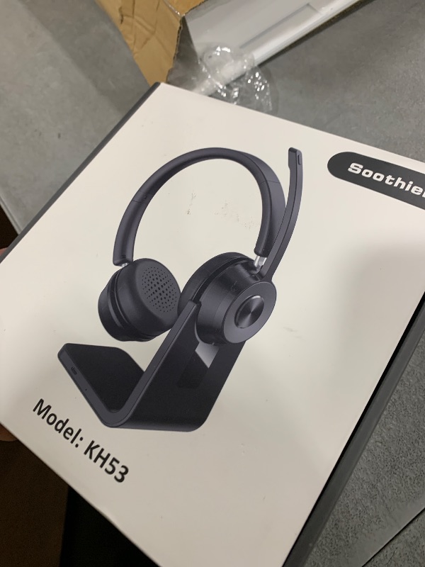 Photo 1 of (Upgraded Version) Wireless Headset, Bluetooth Headset with Noise Cancelling Microphone, Best Headphones with Mic Mute & USB Dongle for PC/Computer/Laptop/Cell Phones/Remote Work/Call Center