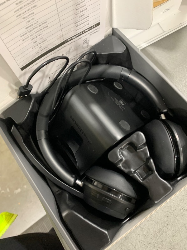 Photo 1 of (Upgraded Version) Wireless Headset, Bluetooth Headset with Noise Cancelling Microphone, Best Headphones with Mic Mute & USB Dongle for PC/Computer/Laptop/Cell Phones/Remote Work/Call Center