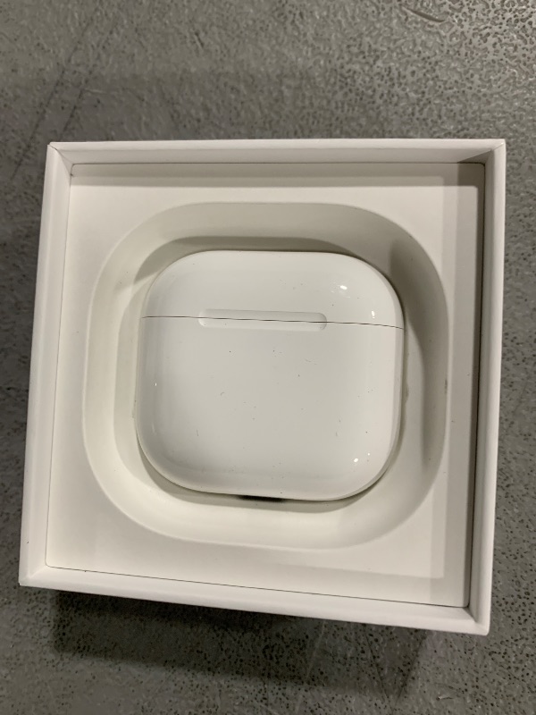 Photo 1 of Apple AirPods 4 Wireless Earbuds, Bluetooth Headphones, Personalized Spatial Audio, Sweat and Water Resistant, USB-C Charging Case, H2 Chip, Up to 30 Hours of Battery Life, Effortless Setup for iPhone