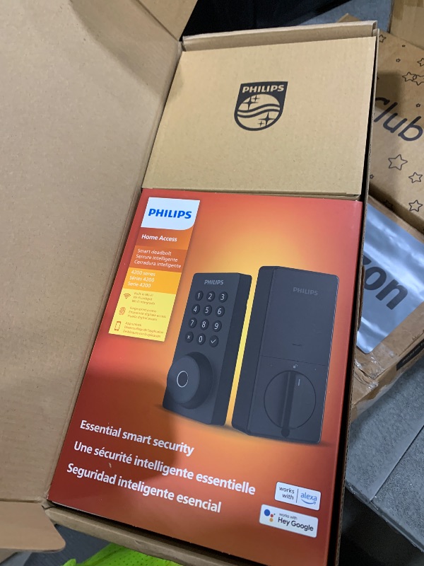 Photo 1 of Philips WiFi Keypad Door Lock with Handle, Built-in WiFi, APP Remote Control, Voice & Fingerprint Unlock, Smart Locks for Front Door with Auto Lock, Digital Front Door Lock Set, Keyless Entry Deadbolt
