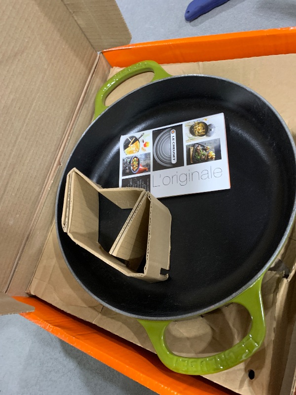 View 2 of Le Creuset Enameled Cast Iron Signature Everyday Pan, 11 in., Olive