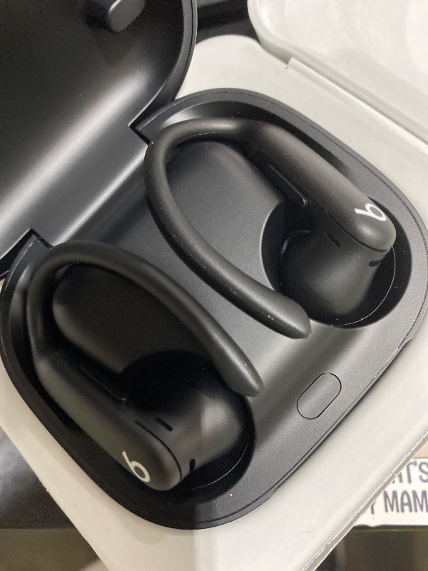 Photo 1 of Beats Powerbeats Pro 2 - Wireless Noise Cancelling Workout Earbuds with Secure- Fit Earhooks, Up to 45-Hour Battery with Charging Case, Sweat & Water Resistant, Heart Rate Monitoring - Jet Black
