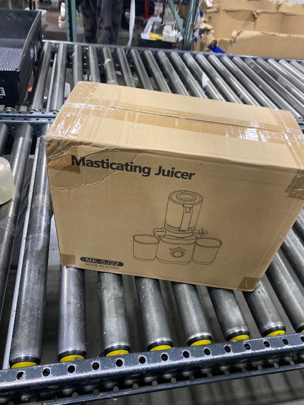Photo 1 of Juicer Machines, Cold Press Juicer Fit Whole Fruits and Vegetables, Slow Masticating Juicers with Wide Feed Chute, High Juice Yield, BPA Free