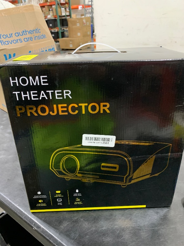 Photo 1 of Daytime 4K Smart Projector 1800 ANSI Ultra Bright, Android TV 11.0 Home Theater Projector with WiFi6 and Bluetooth, HDMI, USB, WLAN, Ceiling Mount for Games Consoles, Business, Artwork, Golf Simulator