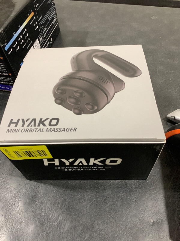 Photo 1 of HYAKO Handheld Professional Mini Orbital Buffer Relief Massager, Adjustable Multi-Speed Vibration Deep Tissue Body Chiropractic Massager for Neck, Shoulder, Leg,Back muscle pain relief massage therapy