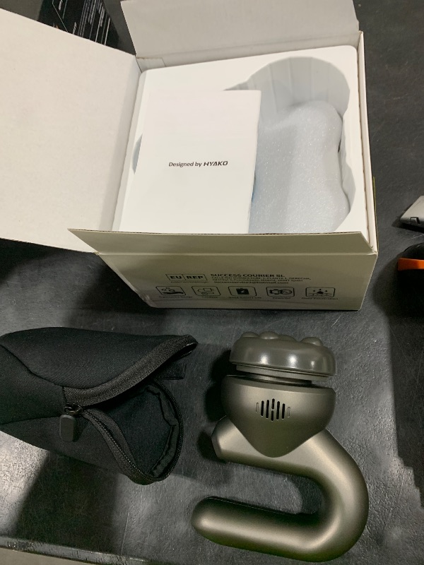 Photo 1 of HYAKO Handheld Professional Mini Orbital Buffer Relief Massager, Adjustable Multi-Speed Vibration Deep Tissue Body Chiropractic Massager for Neck, Shoulder, Leg,Back muscle pain relief massage therapy