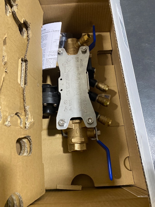 Photo 1 of Zurn Wilkins 1-375 1" 375 Reduced Pressure Principle Backflow Preventer