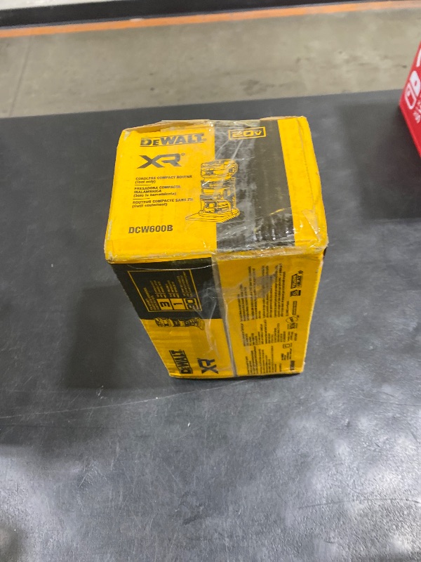 Photo 1 of DEWALT 20V Max XR Cordless Router, Brushless, Tool Only (DCW600B)