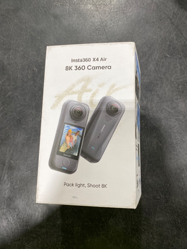 Photo 1 of Insta360 X4 Air - Lightweight 165g 8K 360 Camera, Invisible Selfie Stick Effect, Replaceable Lenses, Shoot First & Frame Later, Built-in Wind Guard, FlowState Stabilization, AI-Powered App
