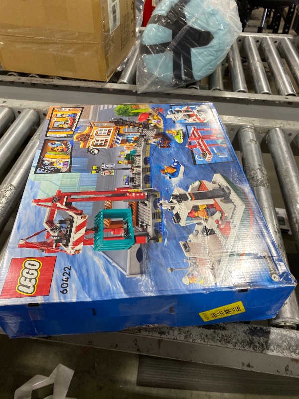 Photo 1 of LEGO City Seaside Harbor with Cargo Ship Toy, Model Container Crane and Boat with 8 Minifigures Included, Building Set for Boys and Girls Ages 8 and Up, Kids Gift Idea, 60422