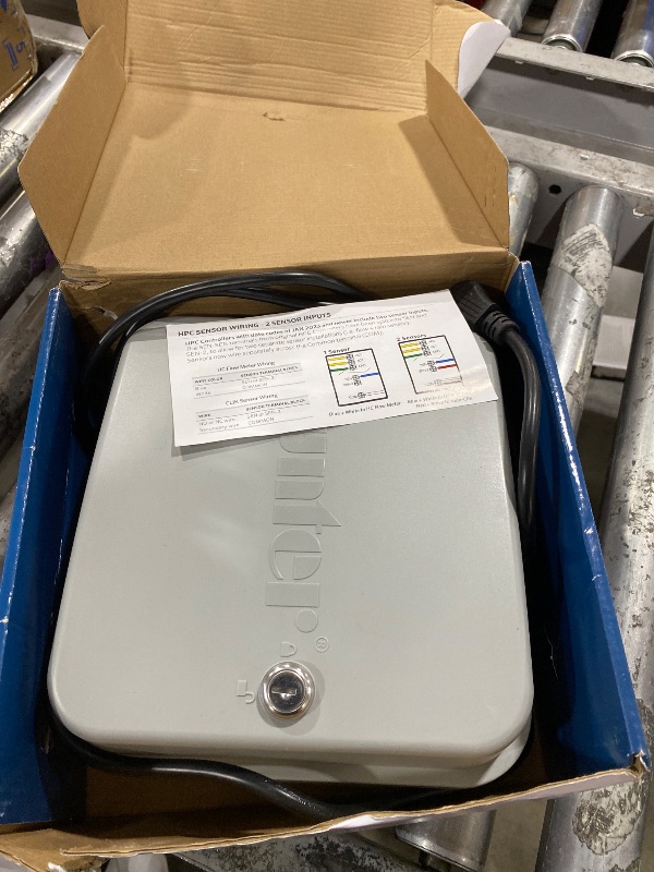 Photo 1 of Hunter Hydrawise HPC400 Smart WiFi Irrigation Controller for Lawns and Gardens, 4 Zone, Expandable to 32 Zones, Weather Based, App Controlled Sprinkler System