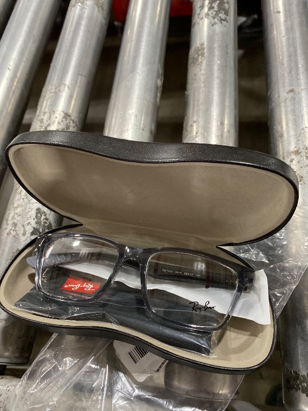 Photo 1 of Ray-Ban RX7025 Prescription Eyewear Frames, Light Grey/Demo Lens, 55 mm