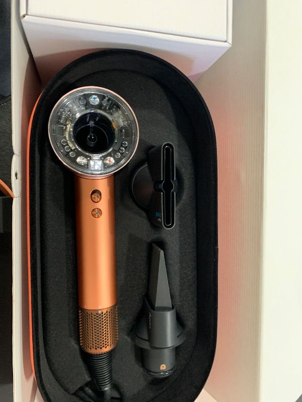 Photo 3 of Limited Edition Dyson Supersonic Nural™ Hair Dryer in Ceramic Apricot and Topaz